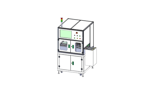 Double track single four axis on-line screw machine